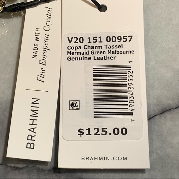 BRAHMIN Copa Charm Tassel Mermaid Green Melbourne NWT - Picture 7 of 7